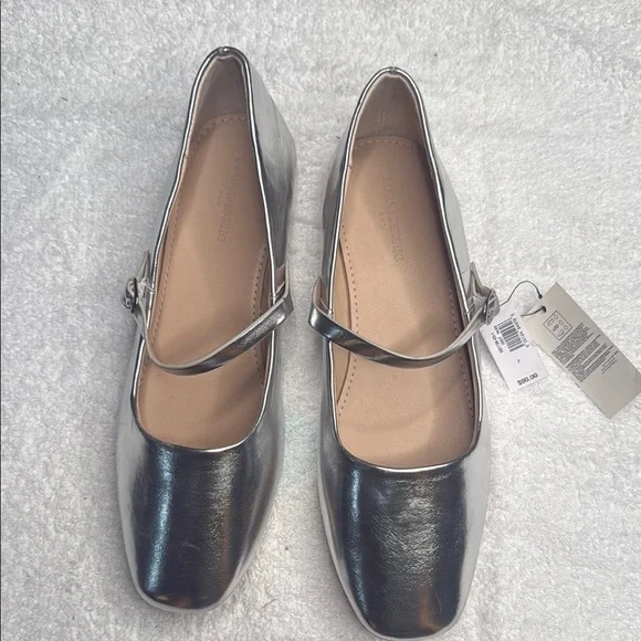 Mocassins Banana Republic Or Rose Métallisé - Taille US 6.5, Neufs Dans Leur Boîte, Style Loafers
